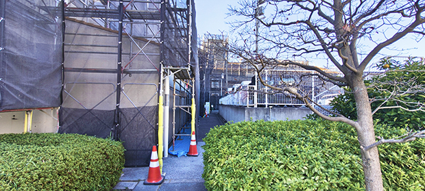 塗り替え工事中