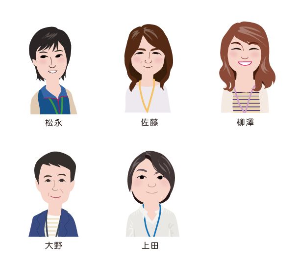 居宅メンバー似顔絵