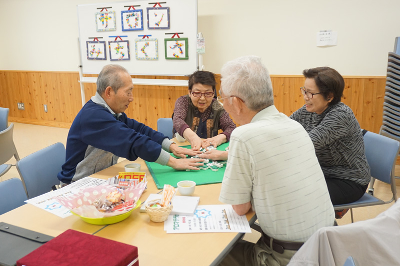 生活支援コーディネーターの活動。千保町内会館でペタンク